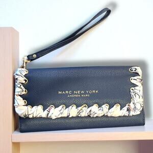 Marc New York by Andrew Marc Ribbon Trim Wallet NWOT